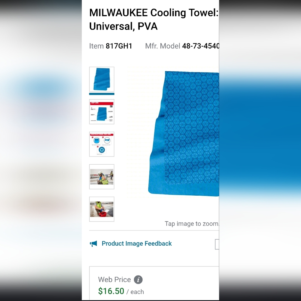Blue Keep Cool Rag